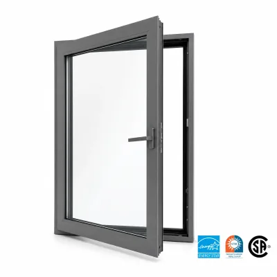 Multi Scene Applicable Aluminum Casement Swing Window Customizable Look for New Build and Old House Remodeling
