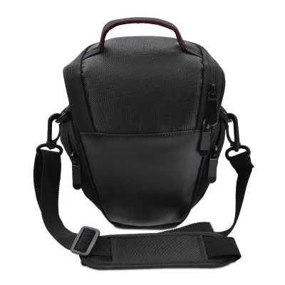 FOSOTO Triangle Digital Camera DSLR Shoulder Bag Black Nylon Rain Cover for EOS 1300D/6D/70D Series Soft Stylish Travel