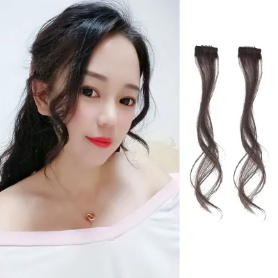 Wholesale High Quality Womens Human Hair Extension Hair Fringes Accessories Hair Bands With Clips
