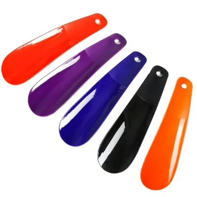 Wholesale Shoe Horn Durable Plastic Shoe Lifter Portable Home Daily Use Kids Adults Small Shoe Helper Easy Wear Footwear Tool
