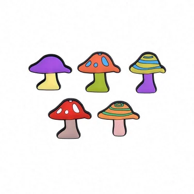 New Design Clog Lookalike Mushroom Clog Charms for Kids Shoe Decoration Custom Clog Shoe Charms for Shoes Accessories