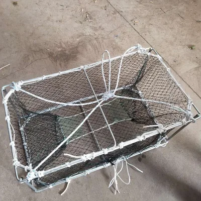 Factory OEM Commercial Fishing Trap Foldable King Crab Trap Welding Process Crab Pot Trap