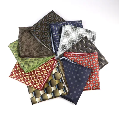 Luxury Men's Vintage Paisley Floral Screen Print Big Handkerchief Big Pocket Square Fashion Men Hanky for Wedding Part
