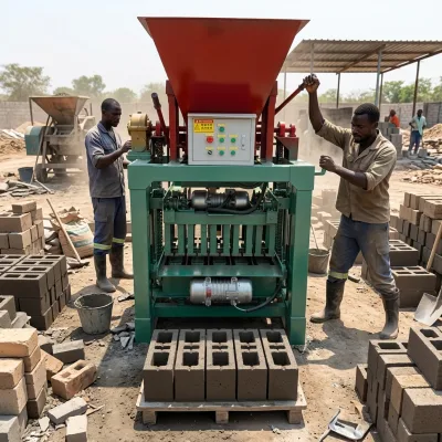 Powerful Factory Interlocking Brick Making Machine Nigeria Paving Machine Brick Making for Parking Lot Sidewalk