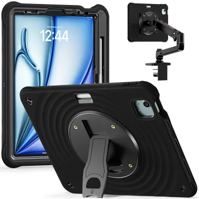Rugged Shockproof Protective Cover case for ipad air 11 2024 case with Holder for Kids Tablet case for ipad Pro 11 Inch M4 2024