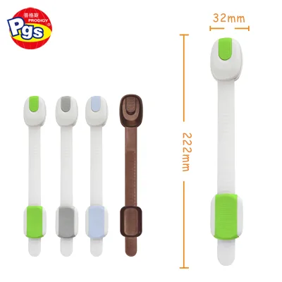 Baby Proofing Cabinet Strap Locks Adjustable Door Latches for Cabinets and Drawers Multi-Purpose for Furniture