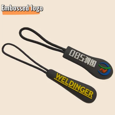 High Quality Soft Pvc Plastic Zipper Puller for Bags