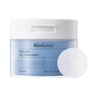 Wholesale Biodanc Cera-nol Gel Toner Cotton Pads 60pcs/box Moisturizing & Soothing Korean Toner Cotton Pads