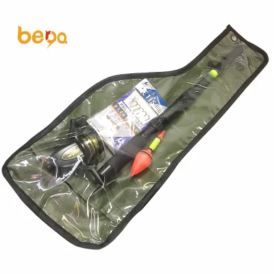 Spinning Telescopic Fishing Rod and Reel Combo Kit Set with Fishing Floats and Hooks Fishing Combo Bag Package