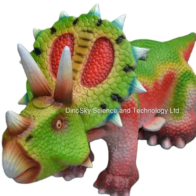 Happy Children Electric Lifelike Dinosaur Ride Car in Amusement Park