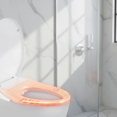 Innovative Smart Toilet Seats with Remote Control & Seat Heating Easy-to-Clean Elongated Shaped Smart Toilet Seat