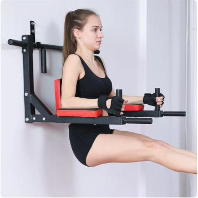 Multi-Functional Portable Foldable Steel Pull-Up Bar Wall-Mounted Adjustable Chin-Up Bar for Home Gym Fitness