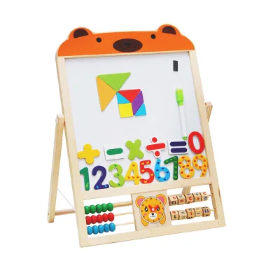 Early Education Equipment Double-sided Easy to Write and Easy to Erase Magnetic Chalk Board Whiteboard Baby Learning Toys