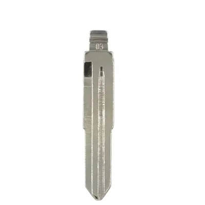 Universal Car Accessories Low Price Nickel Plated Brass Silver Color Car Key Blade Custom Car Flip Key Blade