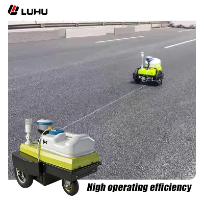 LUHU Autonomous Pre-Marking Robot High Precision Road Line Marking Machine with Engine & Pump High Efficiency
