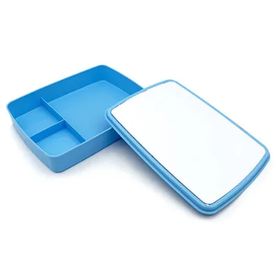 Wholesale Sublimation Printed Kids School Bento Lunch Box PP Blank 3 Compartment Bento Box