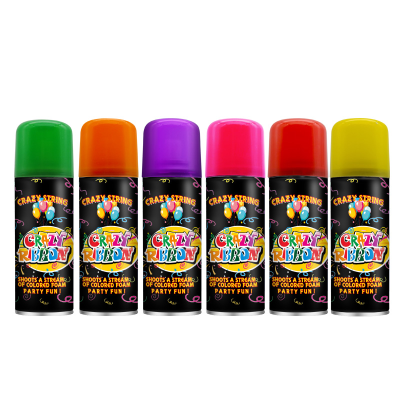 Factory Custom Color Wedding Birthday Party Festival Hand Spray Crazy Ribbon String Party Spray