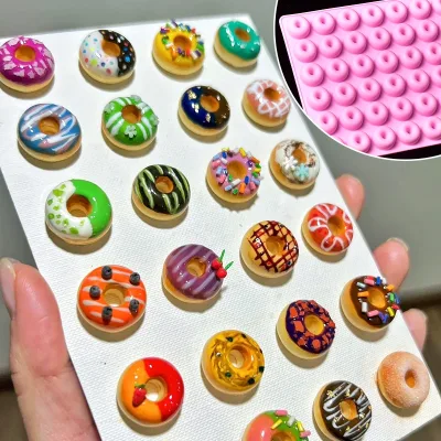 Mini 42-Piece DIY Handmade Grinding Tool Unisex Panda Kitten Claw Full-Page Mold Glue Silicone Food Toy Pinch Music