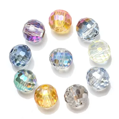 Factory Wholesale Car Perfume Pendant Headband Accessory Glass DIY Bracelet Beads 14mm Large-hole