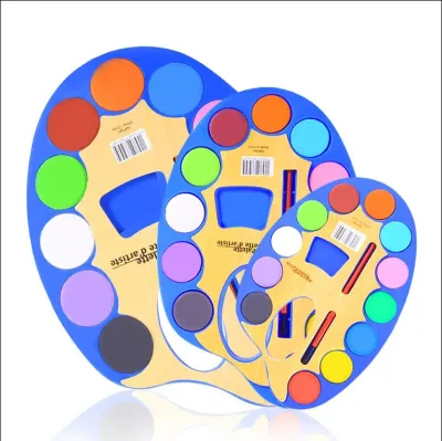 High Quality Washable 12Colors Water Color Pigment for Children Use Solid Gouache