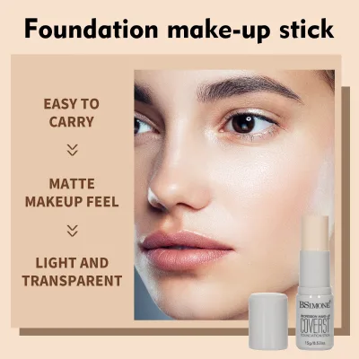6-color Portable Concealer Foundation Stick Moisturizing and Hydrating Winter Non-drying Waterproof Foundation Stick