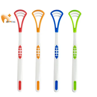 Adult and Child Portable Tongue Scraper Personal Care Device for Oral & Teeth Made of Food Grade Rubber for Adults and Children