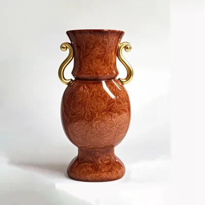 565 Home Decor Cracked Rustic Oriental Vases Ceramic Mantel Table Bookshelf Living Room Art Leisure FRP Decorative Flower Pots