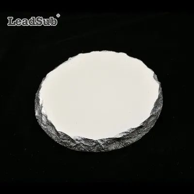 Wholesale Round Shape Sublimation Rock Slate Stone Photo Coasters With Printing