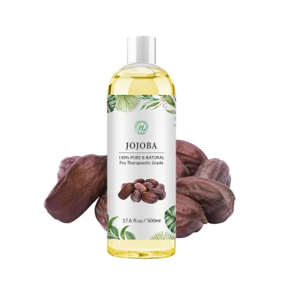 HL - 100% Natural Hair Treatment Oils Manufacturer,500ML, BULK Organic Golden Jojoba Carrier Oil for Damage Hair | Hexane Free