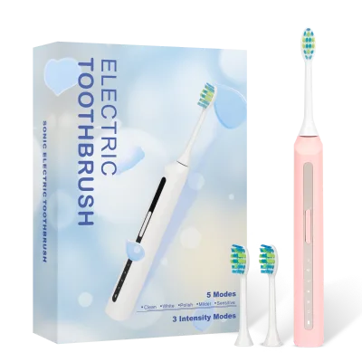 2025 Nouvelle Forme IPX7 Etanche 5 Modes De Vibration 38000 Fois/min Brosse a Dents Electrique Rechargeable