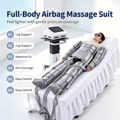 Commercial Wellness Air Compression Massager with 8 Massage Modes & 60 Mins Timer Multimode Full Body for Beauty Salon OEM