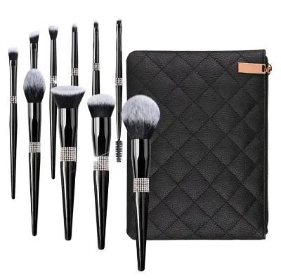 High Quality Professional Makeup Brush Set Synthetic Private Label Face Eye Use Foundation Compatible Comfortable Handle
