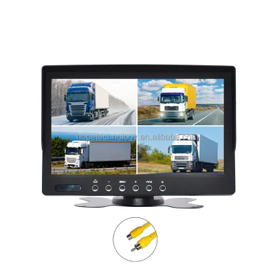 24V DC Backup Camera Support 1080P 720P Bus Truck TFT 7 Inch IPS Monitor Screen Type AHD Split DVR