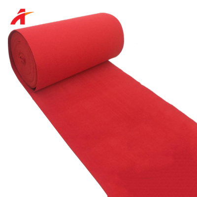 100 Polyester Exhibition Red Commercial Floor Carpet