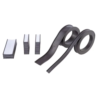 Magnetic 'C' Channel Label Holders for Metal Racks and Shelves with Protective Films and Replacement Strips