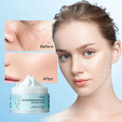 Custom Label Exfoliation Organic Vegan Brightening Cleansing Anti Acne Face Exfoliator Scrub