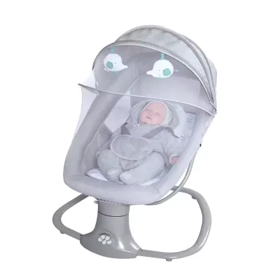 New Born Baby Washable Fabric Musical Electric Bouncer Sleeping Rocking Chair Cradle Crib with Toy Pendant Kids Swing Chair