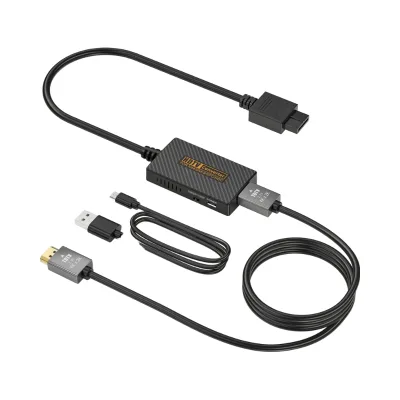 ABS Material N64-Compatible for HDTV Converter Adapter for N64/Gamecube/SNES/GC Plug Play Full Digital 720P No External Power