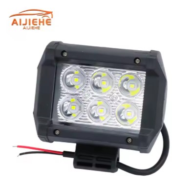 Car Led Work Light 4 Inch 18W 6 LED Double Row High Brightness Spotlight Maintenance Lamp Motorcycle Modification