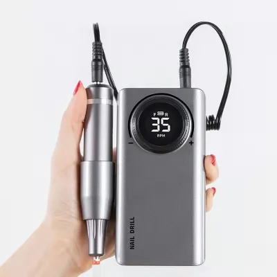 High Quality Nail Drill Machine 35000 RPM Electric Nail File with 6 Bits LCD Screen for Manicure