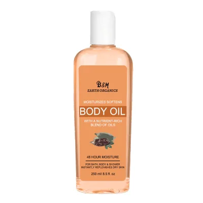 Private logo Body Oil Massage 200ml with Pump Massage Oil 7 Days for All Body