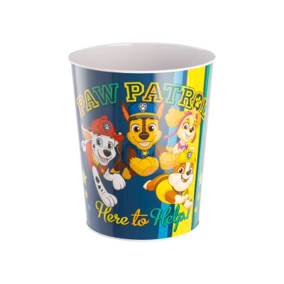 Multi-purpose Large Capacity Tapered Metal Pail Durable Tinplate Material Open Top Bucket Decorative Storage Tub for Wastepaper