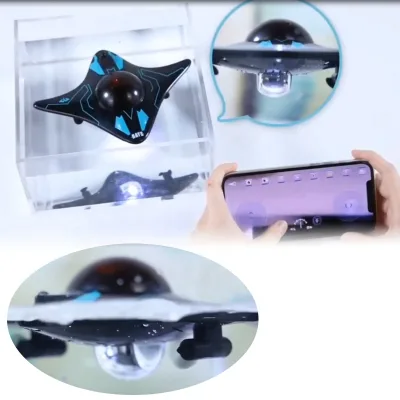 Newest 6CH RC Boat HD Underwater Camera with Follow Me Feature App Remote Control Ready-to-Go for Kids Indoor-Outdoor Use
