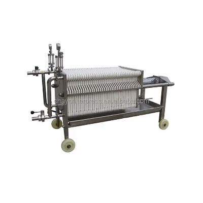High Quality 1 to 10m3/h Beer Wine Plate and Frame Filter Press Machine