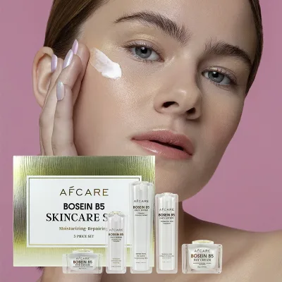 Custom Skin Care Set Paraben-free Moisturizing & Anti-aging and Bosein & Hyaluronic Acid Facial Skin Care Set With Logo