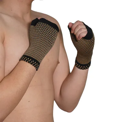 Factory Wholesale Custom Printed Logo Spandex Nylon Adjustable Buckle Compression Wrist Guard Arthritis Sleeve for Palm Hand