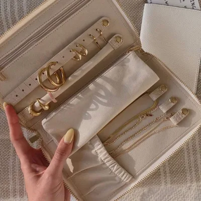 Personalized Earring Ring Case Jewelry Pouch Bag Custom Design Jewelry Packaging Bags