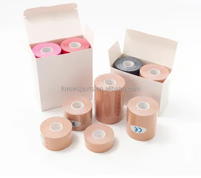 2022 Titanium Kinesio Cure Customized Shape Premium Cotton Kinesiology Strip New Coming Muscle Tape Kinesiology Tape Patch