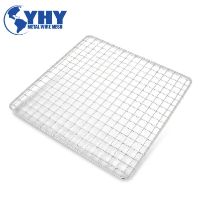 SS304 SS316 Stainless Steel Custom Foldable BBQ Grill Mesh for Camping Barbecue