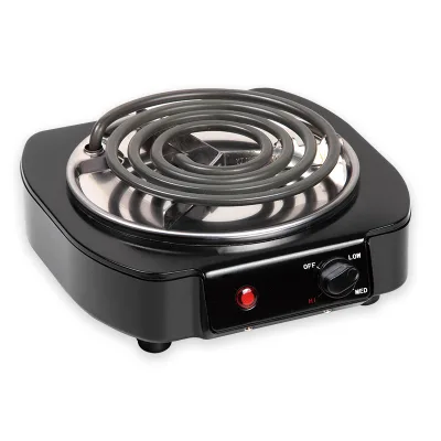 Electric Coil Burner for Household RV Kitchen Adjustable Hotplate Plastic Housing Countertop Installation 1200W App-Controlled